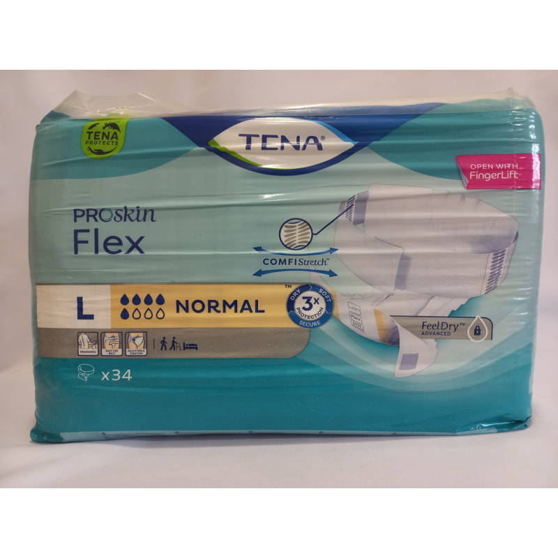 Памперси для дорослих TENA proskin Flex Normal L 34 шт Памперси для дорослих TENA proskin Flex Normal L 34 шт
