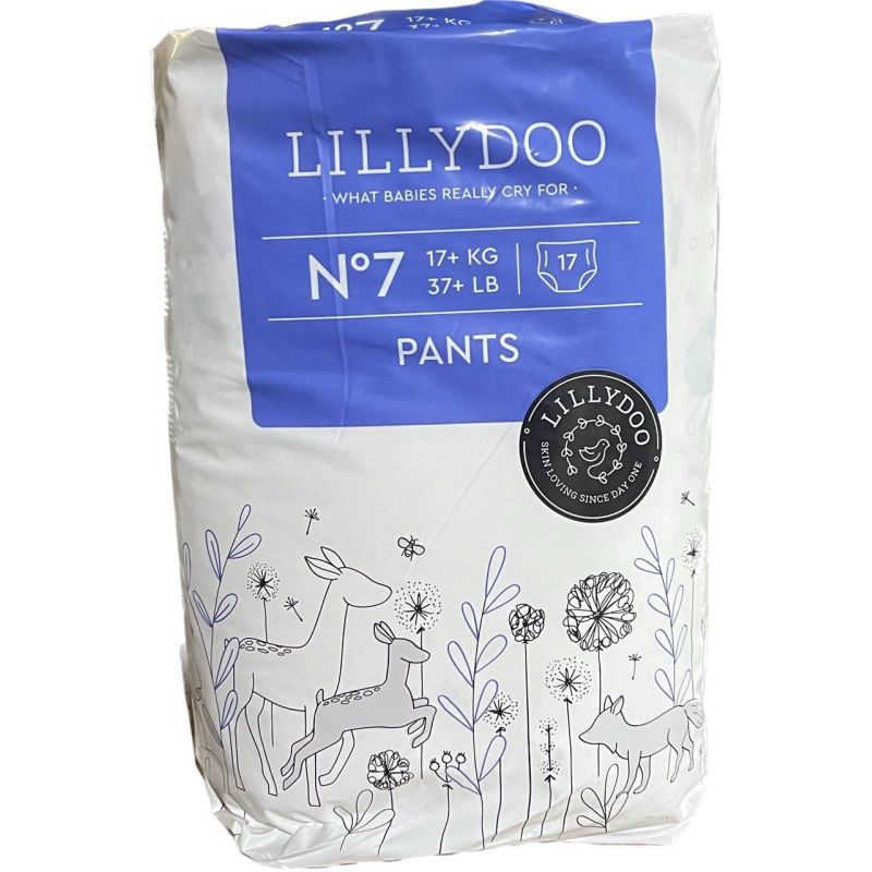 Підгузники - трусики Lillydoo розмір 7 на вагу 17+ кг 17 шт в упаковці Підгузники - трусики Lillydoo розмір 7 на вагу 17+ кг 17 шт в упаковці