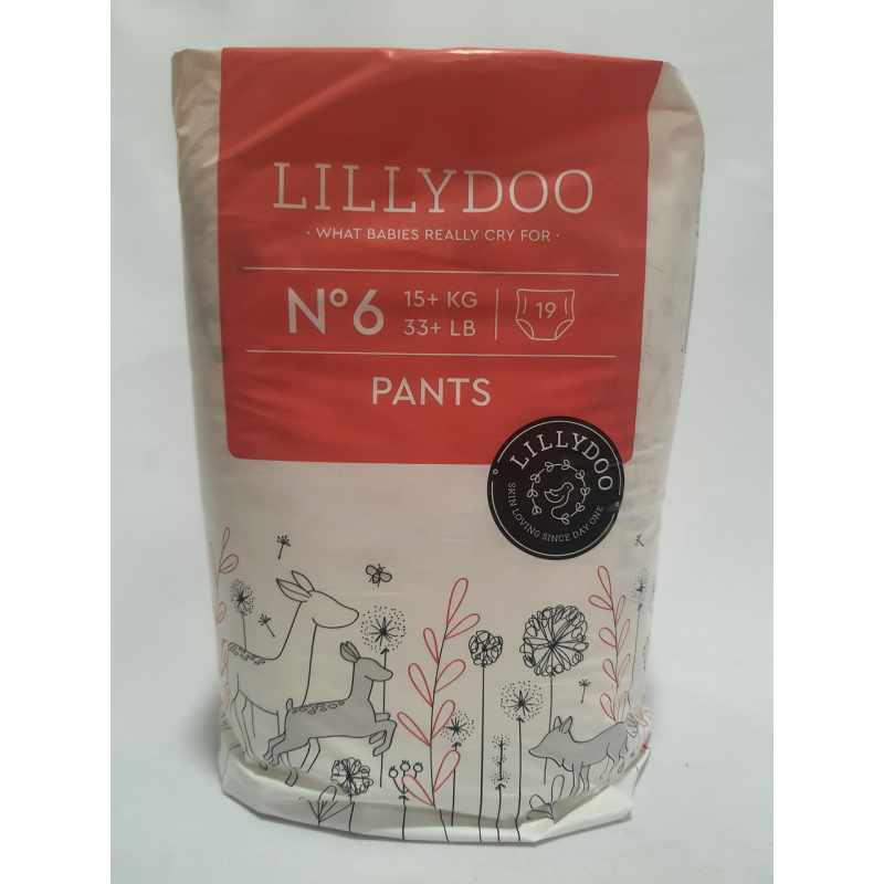 Підгузники - трусики Lillydoo розмір 6 на вагу 15+ кг 19 шт в упаковці Підгузники - трусики Lillydoo розмір 6 на вагу 15+ кг 19 шт в упаковці