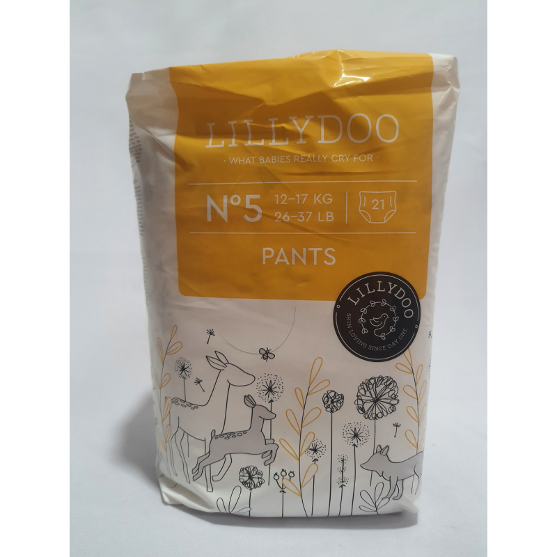 Підгузники - трусики Lillydoo розмір 5 на вагу 12-17 кг 21 шт в упаковці Підгузники - трусики Lillydoo розмір 5 на вагу 12-17 кг 21 шт в упаковці