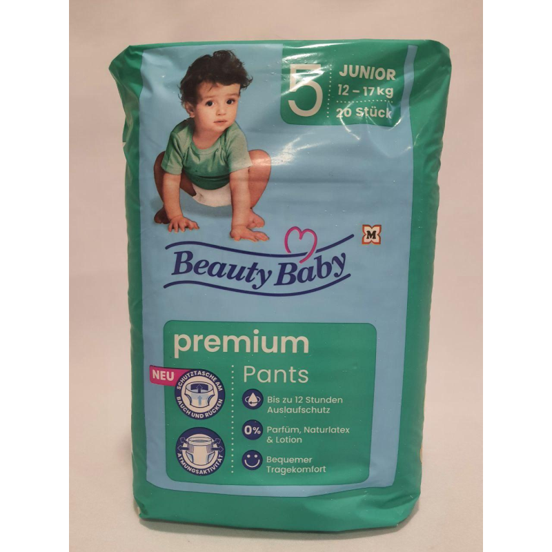 Підгузки-трусики Beauty Baby pants розмір 5 (12-17кг.) 20 шт в уп Памперси Підгузки-трусики Beauty Baby pants розмір 5 (12-17кг.) 20 шт в уп Памперси