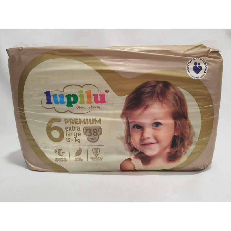 Підгузки Lupilu premium extra large 6 розміру15+ кг 38 шт Підгузки Lupilu premium extra large 6 розміру15+ кг 38 шт