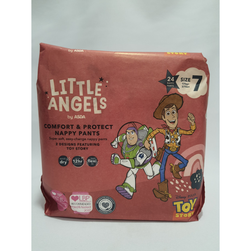 Підгузки-трусики Asda Little Angels Comfort & Protect Nappy Pants 7 (17+кг) 24 шт. Підгузки-трусики Asda Little Angels Comfort & Protect Nappy Pants 7 (17+кг) 24 шт.