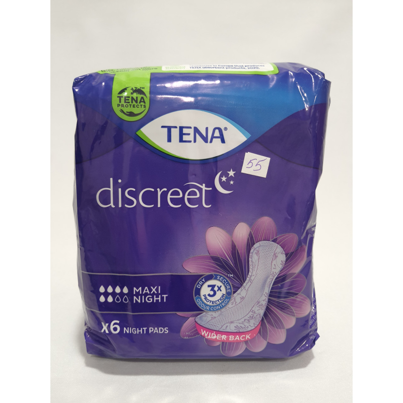 Урологічні прокладки TENA Maxi Night 6 крапель 6 штук