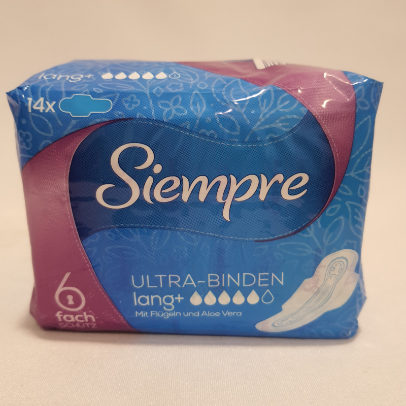 Гігієнічні прокладки Siempre 5 краплі 14 шт. в упаковці, Італія