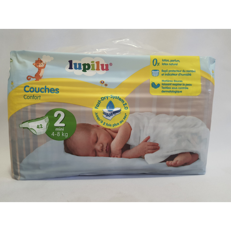 Підгузки Lupilu comfort 2 (4-8 кг) 42 шт в уп., памперси Підгузки Lupilu comfort 2 (4-8 кг) 42 шт в уп., памперси