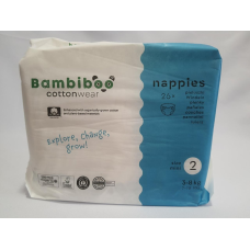 Підгузки Bambiboo розмір 2 (3-8кг.) 26 шт. в уп., памперси
